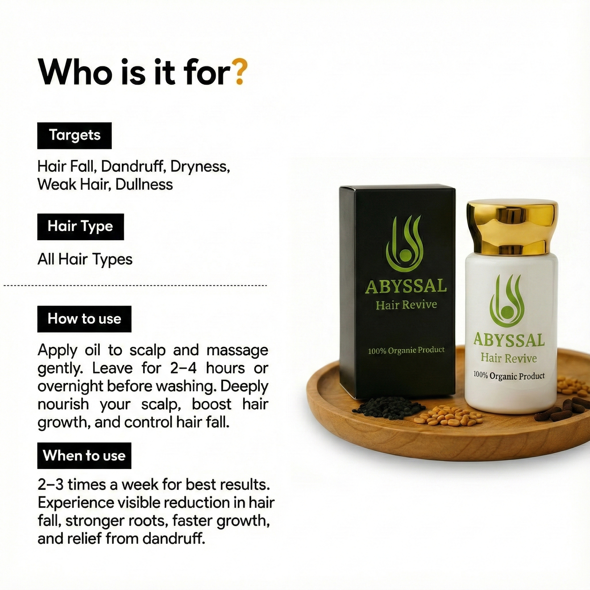 Abyssal Hair Revival & Growth Oil